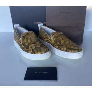 Bottega Veneta Python Skin Platform Sneakers 8 US (38 Euro) 579405 NIB $870